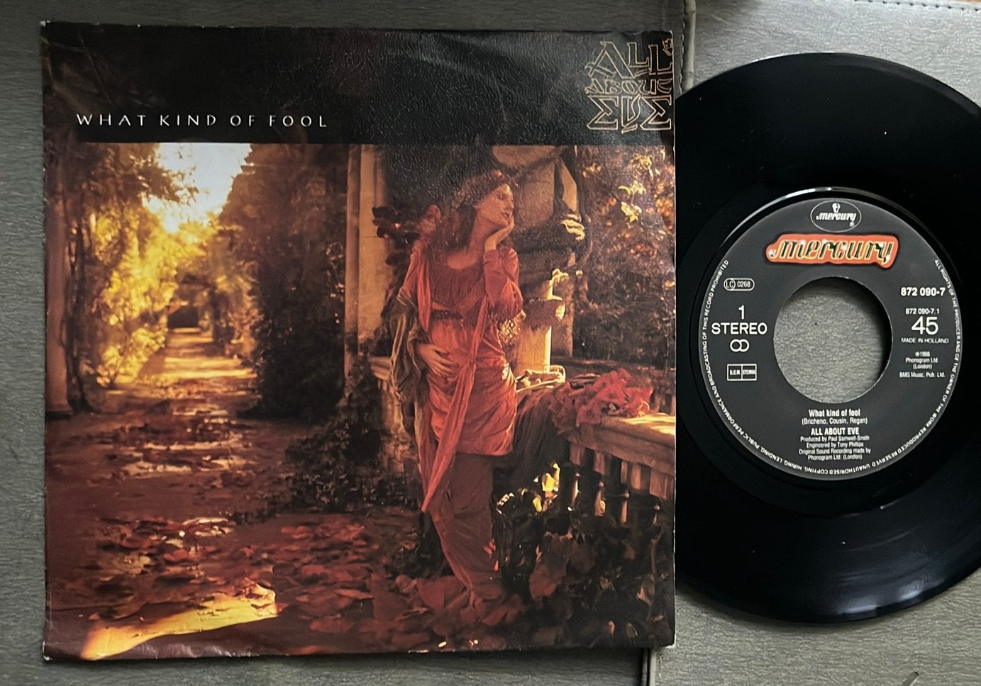 All About Eve - What kind of fool 7” NL 1988, Gebruikt, 7 inch, Ophalen of Verzenden, Pop