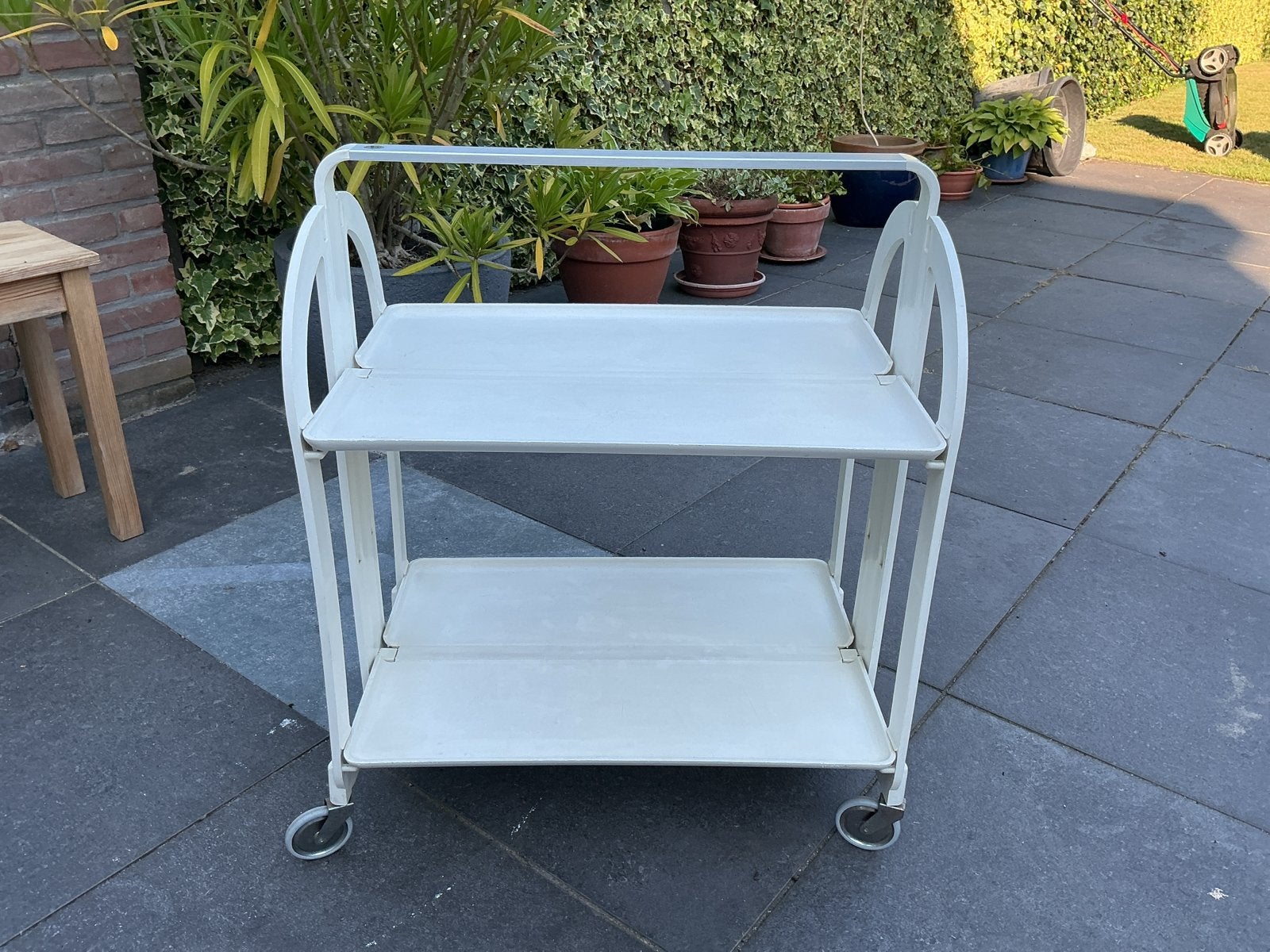 Vintage Guzzini serveerwagen - inklapbaar, Huis en Inrichting, Ophalen, Gebruikt