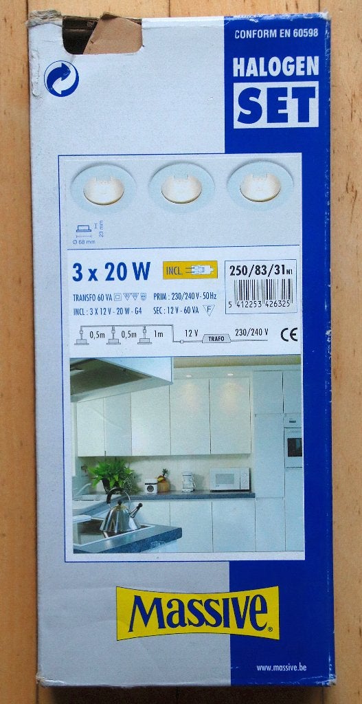 3 stuks inbouw spotjes, Ophalen of Verzenden, Nieuw, Inbouwspot