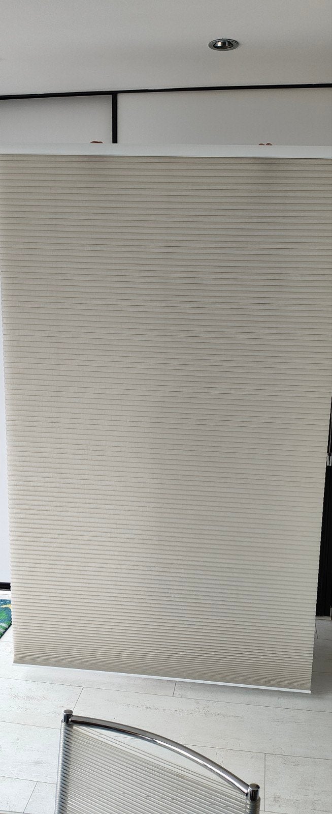 Luxaflex Duette Shade - 117.5x194.5 cm - Zo goed als nieuw, Ophalen, Crème, Zo goed als nieuw, Plisségordijn
