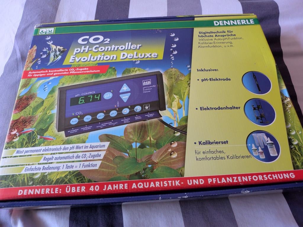 Complete Profi CO2-Set: Dennerle pH-Computer + 3kg Fles etc., Dieren en Toebehoren, Ophalen, Gebruikt, Verlichting of Verwarming