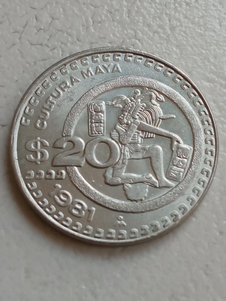 Mexico 20 pesos 1981., Ophalen of Verzenden, Midden-Amerika, Losse munt