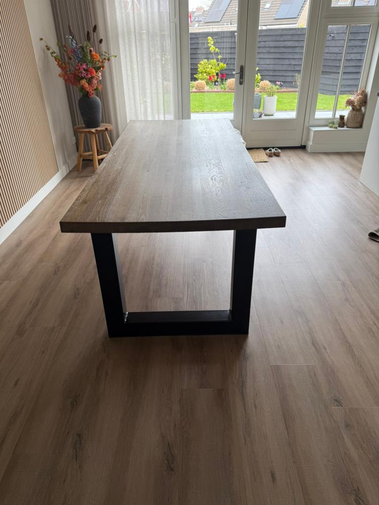 Nette eettafel 240 x 100, Ophalen, 100 tot 150 cm, 200 cm of meer, Zo goed als nieuw