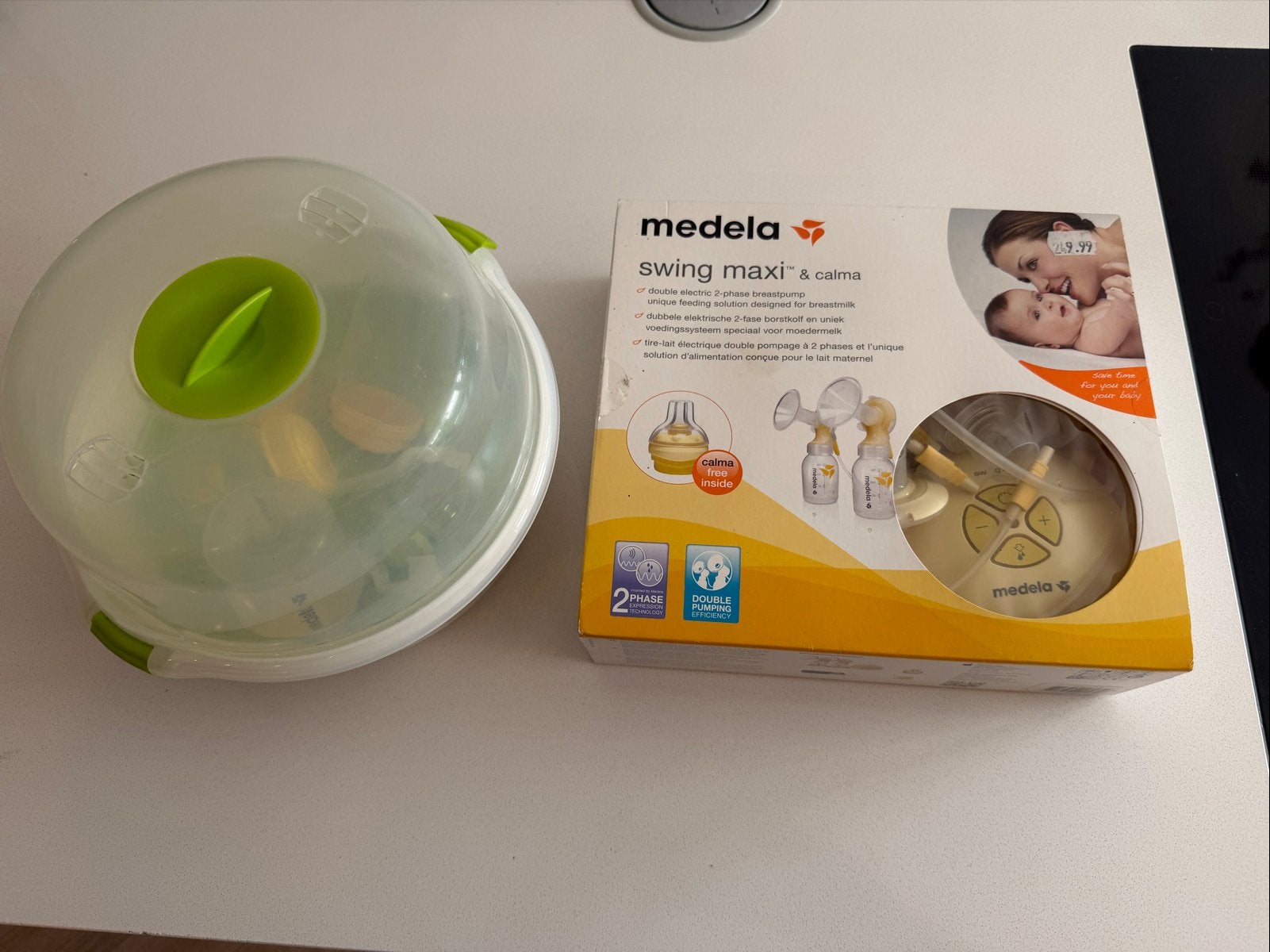 Medela Swing Maxi & Calma dubbele elektrische borstkolf, Ophalen, Gebruikt
