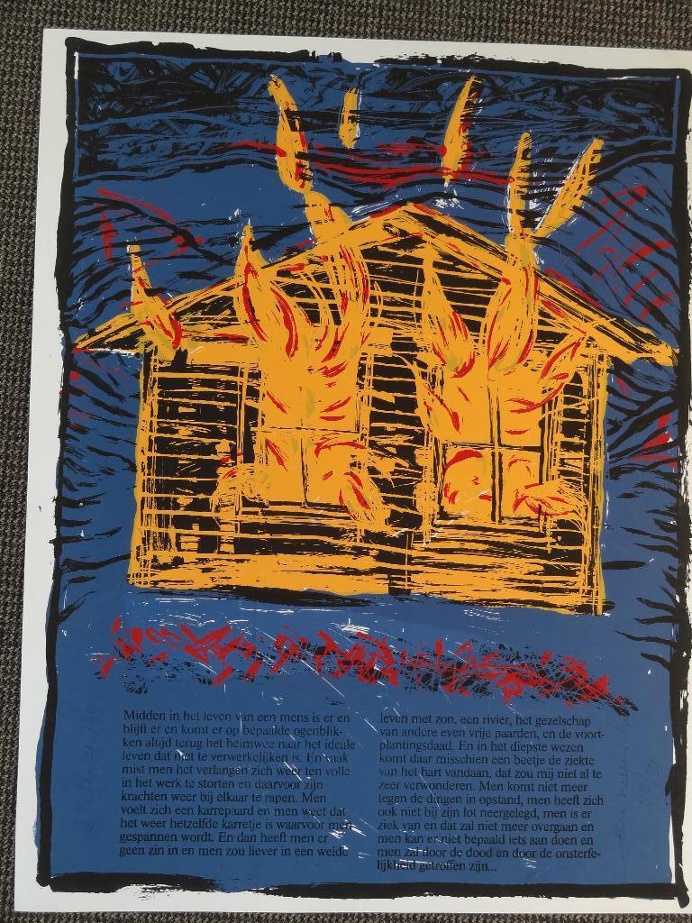 litho "getroffen door de onsterfelijkheid 28/50, Verzenden
