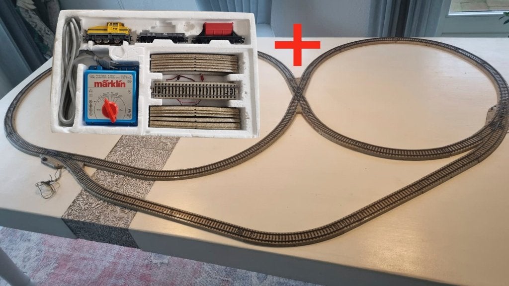 Marklin uitgebreide beginset - NS locomotief met verlichting, Hobby en Vrije tijd, Modeltreinen | H0, Wisselstroom, Gebruikt, Analoog