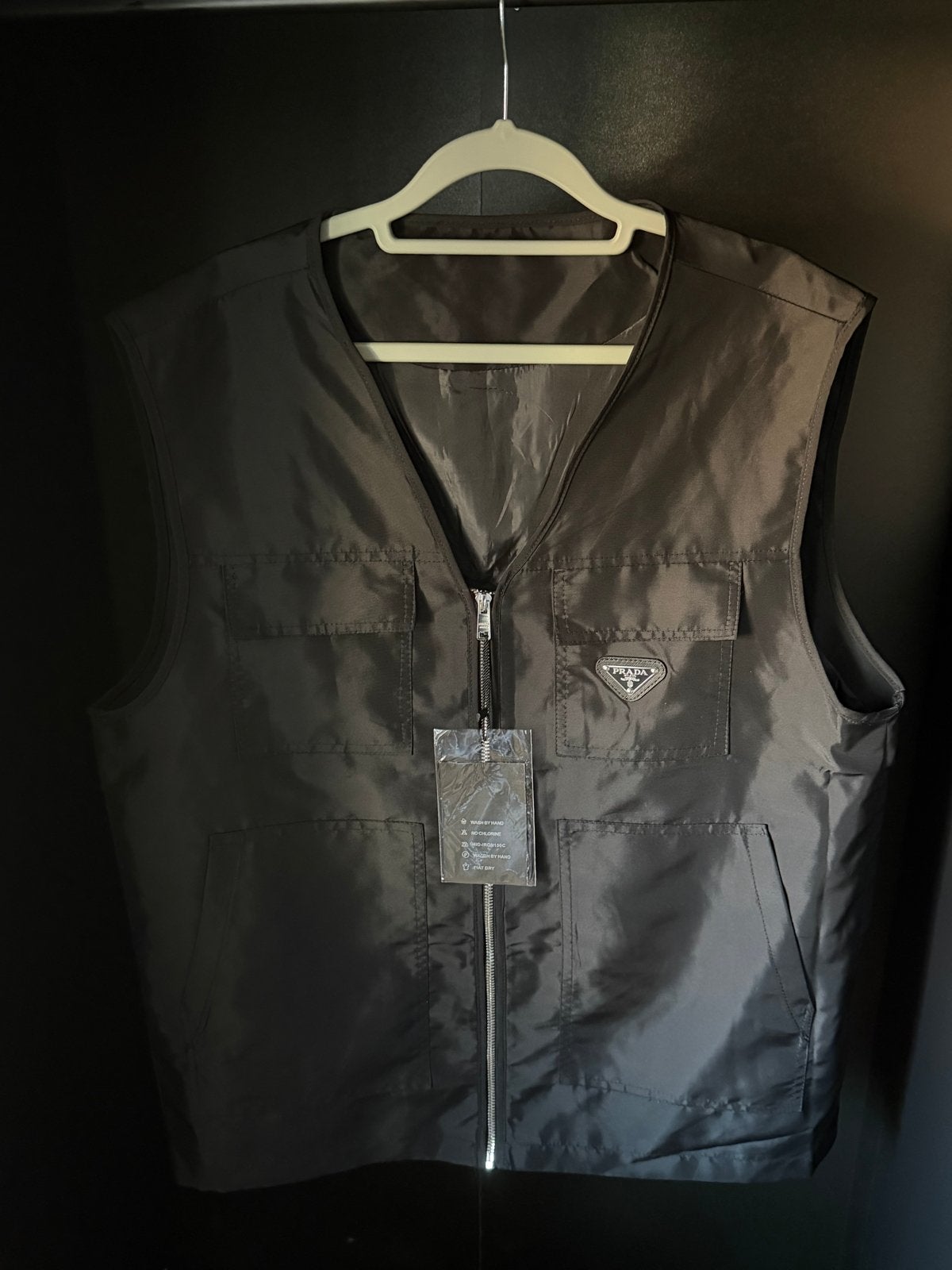 Prada Bodywarmer 5XL (valt kleiner) - Nieuw met kaartjes, Ophalen of Verzenden, Nieuw, Overige maten, Zwart