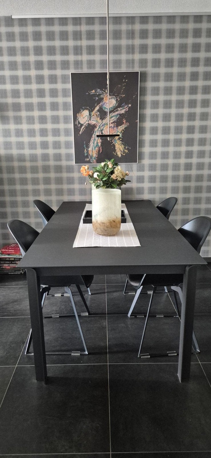 Stijlvolle Montèl eettafel - Antracietgrijs - 200x100cm, Ophalen