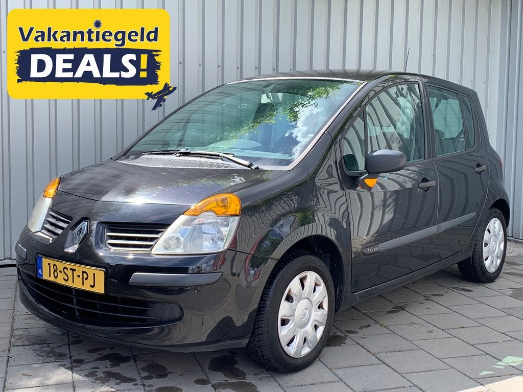 Renault Modus 1.6-16V Air|Automaat|119000KM|Airco|, Auto's, Renault, Stof, Gebruikt, 4 cilinders, Zwart