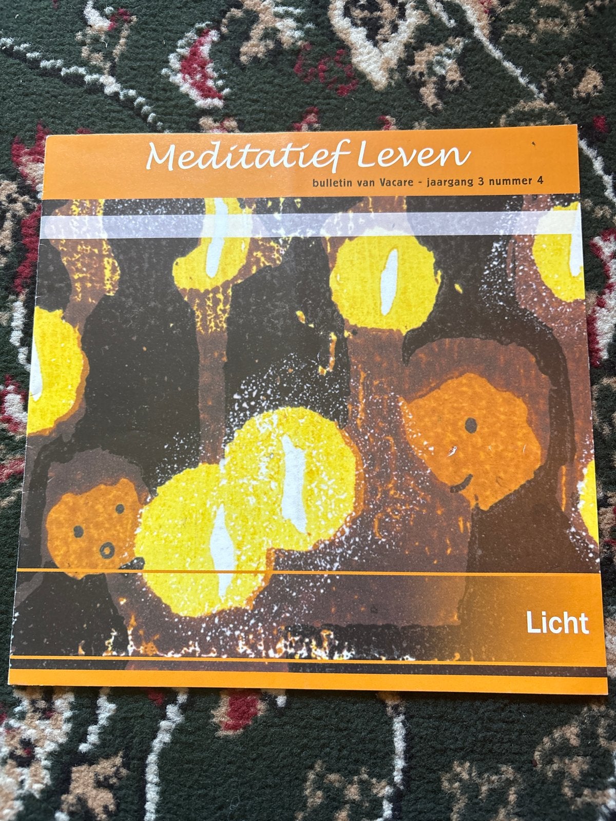 Meditatief Leven: Bulletin van Vacare - Licht, Ophalen of Verzenden, Gelezen, Meditatie of Yoga, Achtergrond en Informatie