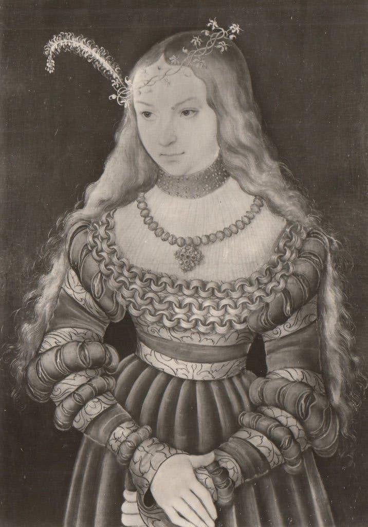 Lucas Cranach Sibylle van Cleve als bruid, Ophalen of Verzenden, 1940 tot 1960, Ongelopen, Duitsland