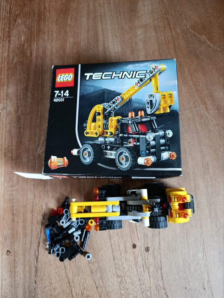 Lego Technic 42031 hoogwerker - geen boekje, Ophalen of Verzenden, Gebruikt, Overige merken