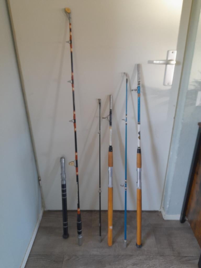 3X vintage werphengel ook los te koop zie de beschrijving, Ophalen of Verzenden, Werphengel