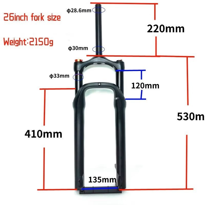 Suspension fork 26x4.0 inch for Fatbike, Ophalen, Onbekend, Nieuw, Voorvork