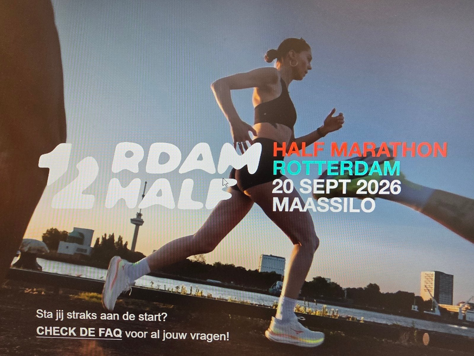 Startbewijs voor Halve marathon Rotterdam, Tickets en Kaartjes, Sport | Overige, Eén persoon, September
