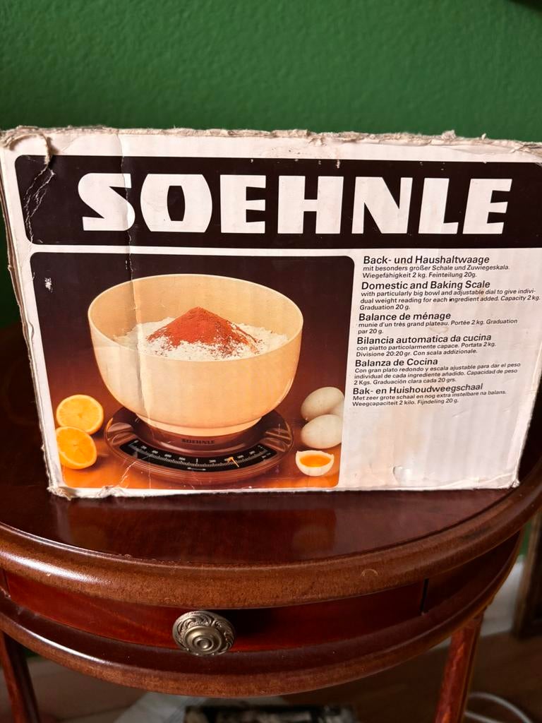 Vintage keukenweegschaal Soehnle, Ophalen of Verzenden, Gebruikt