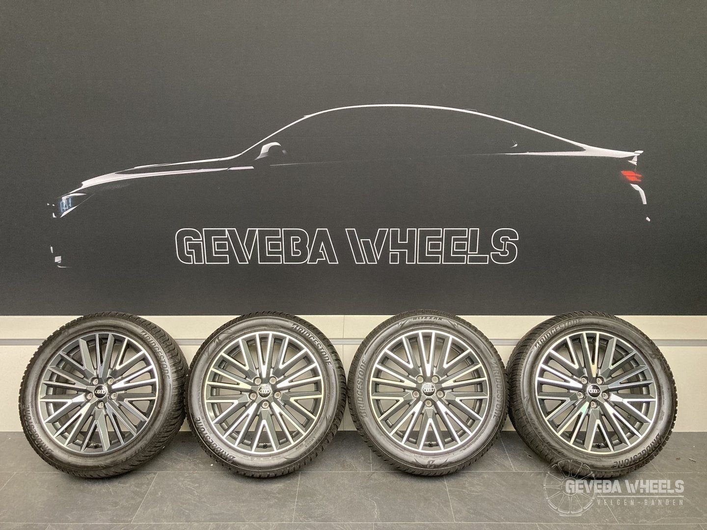 19” originele Audi Q3 F3 velgen + winterbanden 5x112 83A6010, 19 inch, Gebruikt, -, -