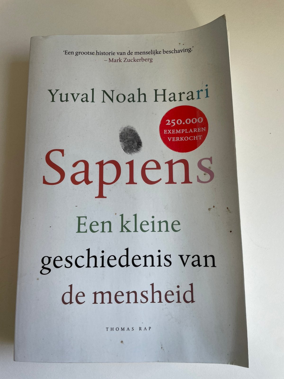 Yuval Noah Harari - Sapiens, Ophalen of Verzenden, Zo goed als nieuw, Yuval Noah Harari