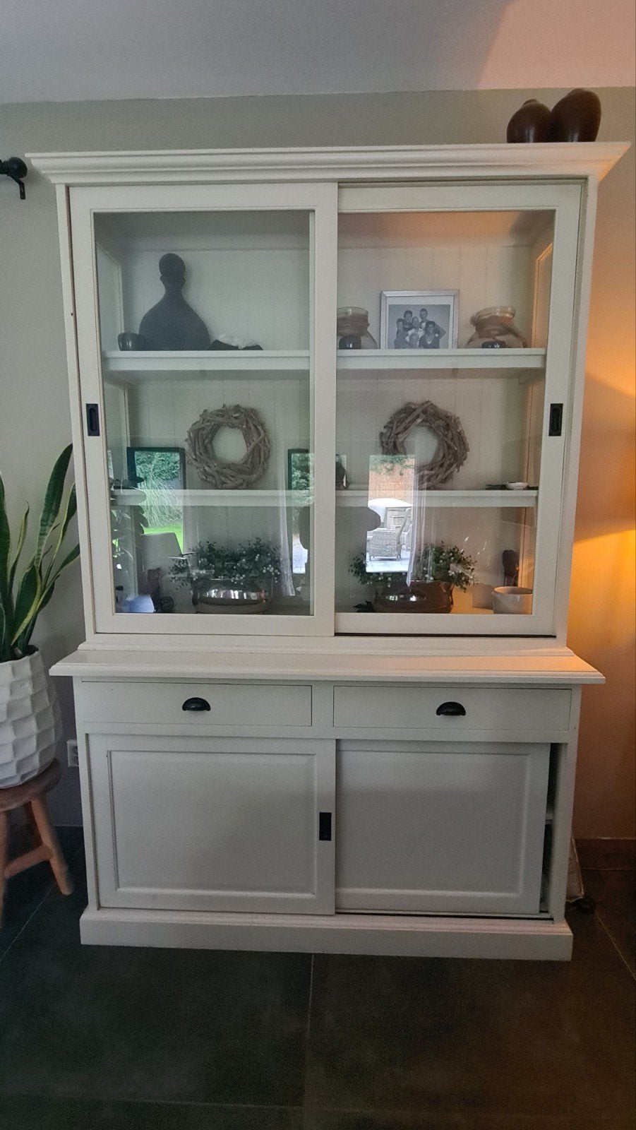 Buffetkast, Huis en Inrichting, Kasten | Buffetkasten, Ophalen, Glas, 150 tot 200 cm, 25 tot 50 cm