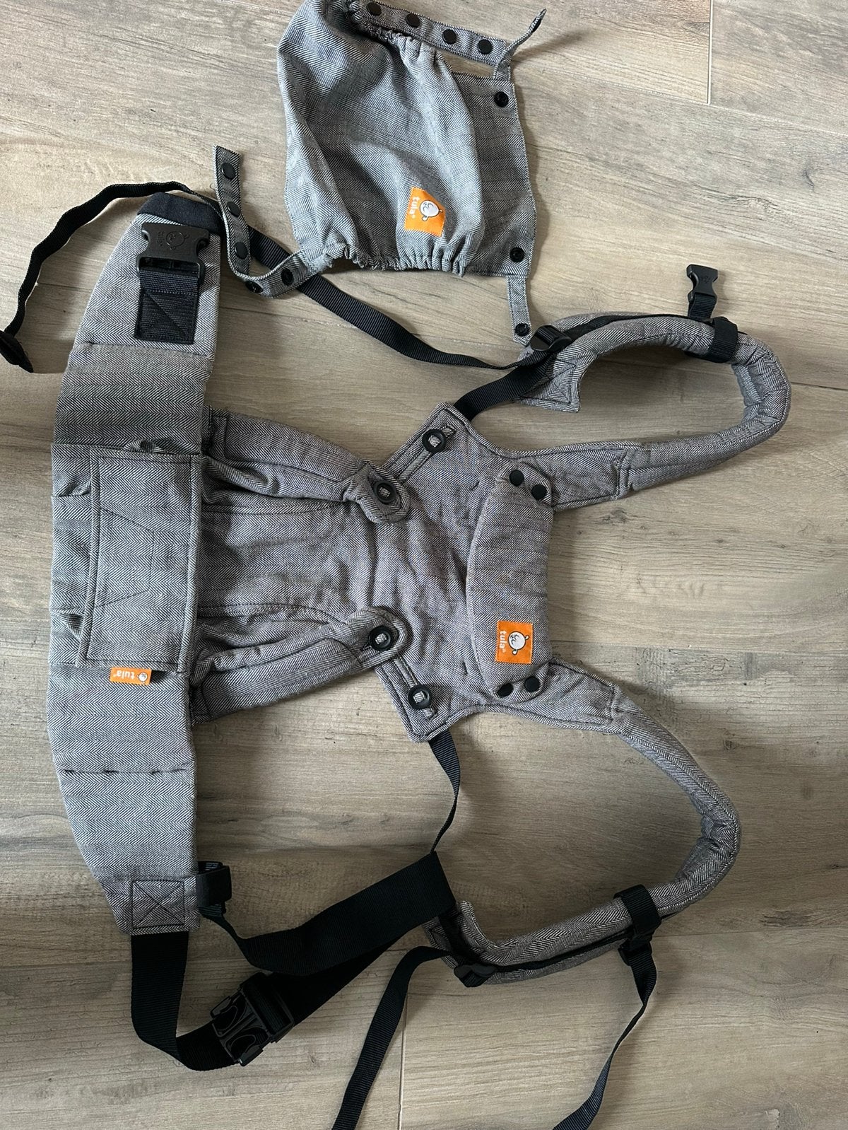 Tula draagzak, Buik of Rug, Zo goed als nieuw, Draagzak, Ophalen