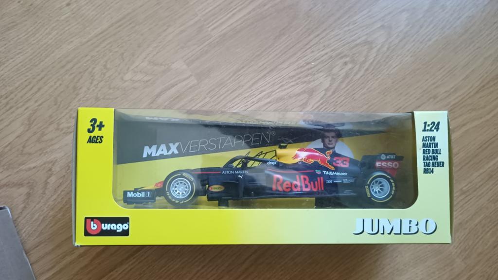 Bburago Aston Martin Red Bull Racing RB14 Max Verstappen, Ophalen of Verzenden, Nieuw, Bburago