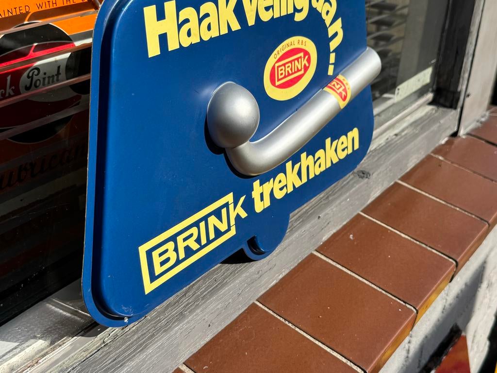 Brink Trekhaak Reclamebord - Haak Veilig Aan!, Ophalen, Reclamebord, Gebruikt, .