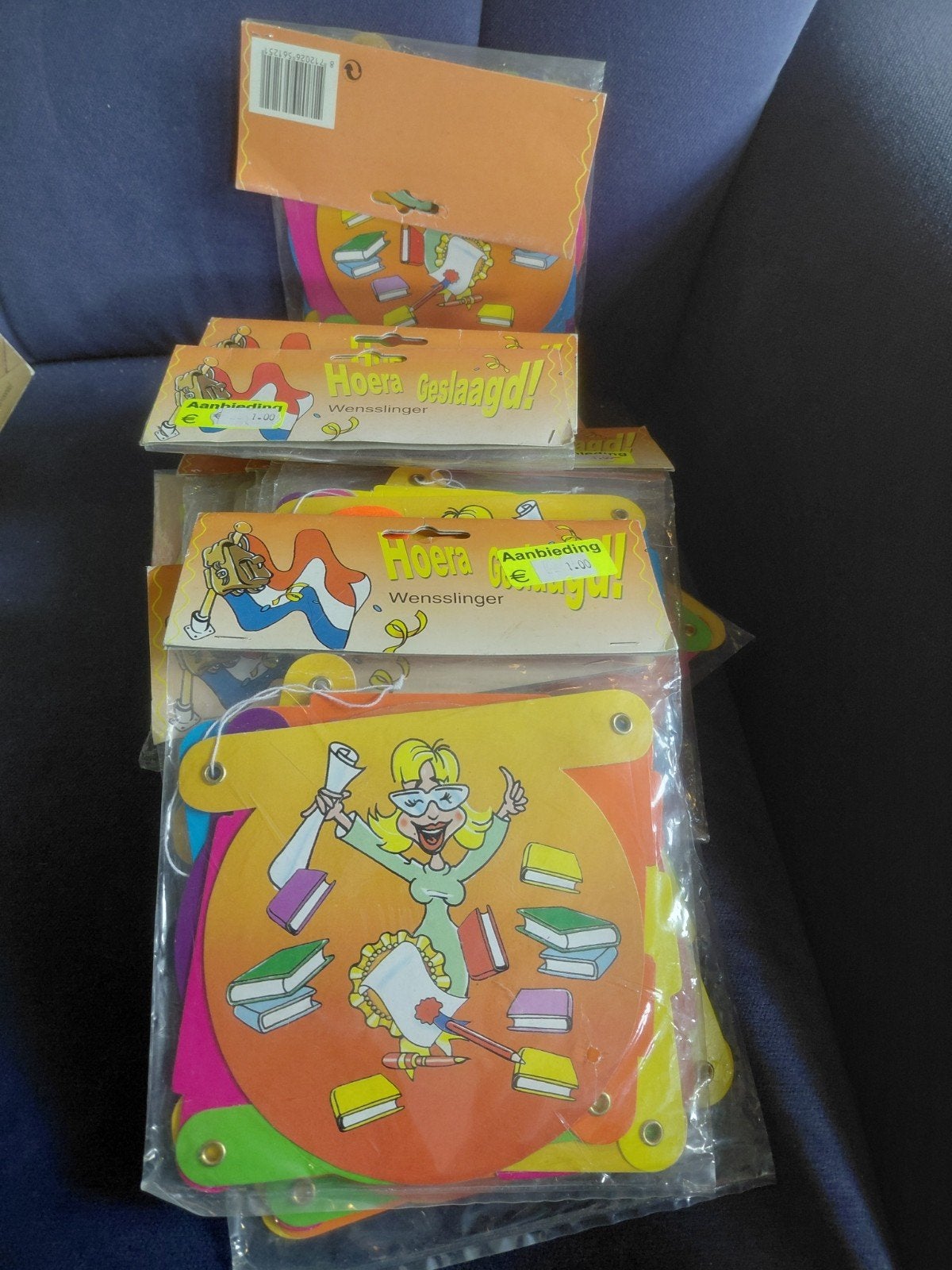Hoera Geslaagd! Wensslinger - Feestversiering, Ophalen of Verzenden, Nieuw, Versiering, Overige