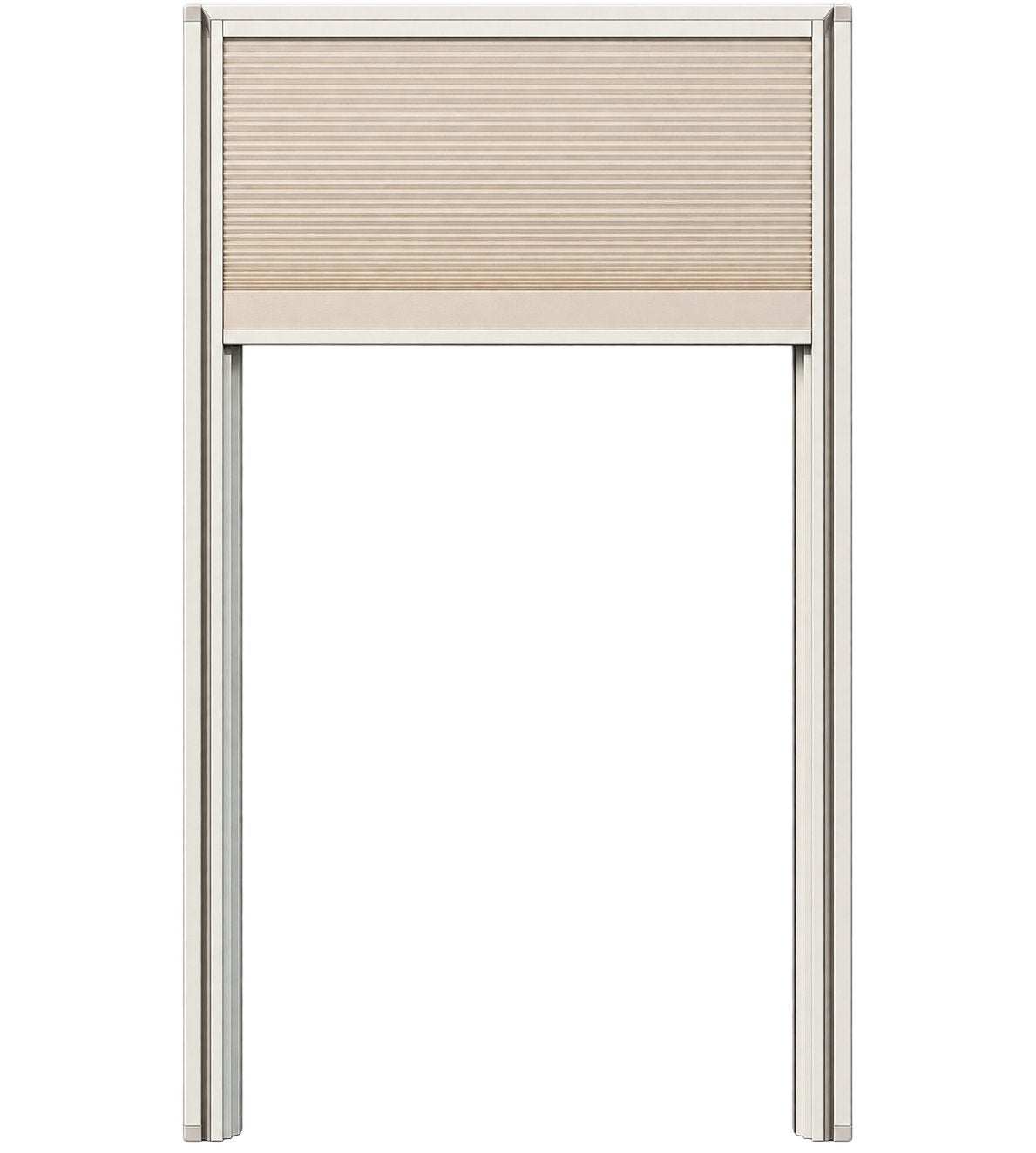 Plisséhordeur 82 x 202 cm - Beige, Kunststof, 80 tot 100 cm, Hordeur, Nieuw