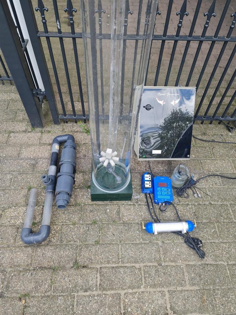 Eiwitafschuimer plus ozon, Ophalen, Vijverfilter