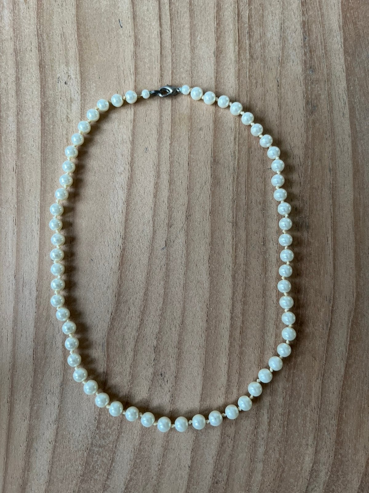 Vintage parelketting necklace parels anna nina, Ophalen of Verzenden, Zo goed als nieuw, Overige materialen