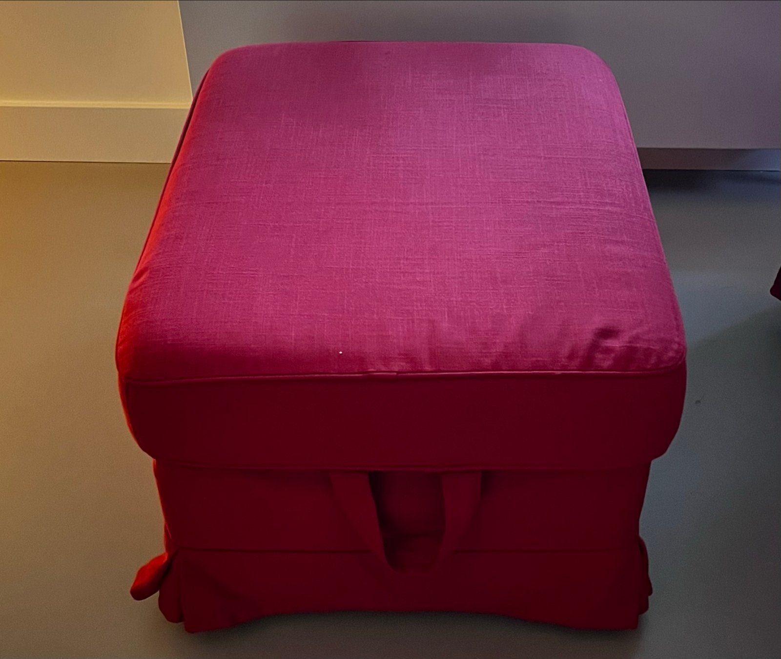 Ikea Ektorp Hocker - Rood, Ophalen, Gebruikt, 125 cm of meer, Stof