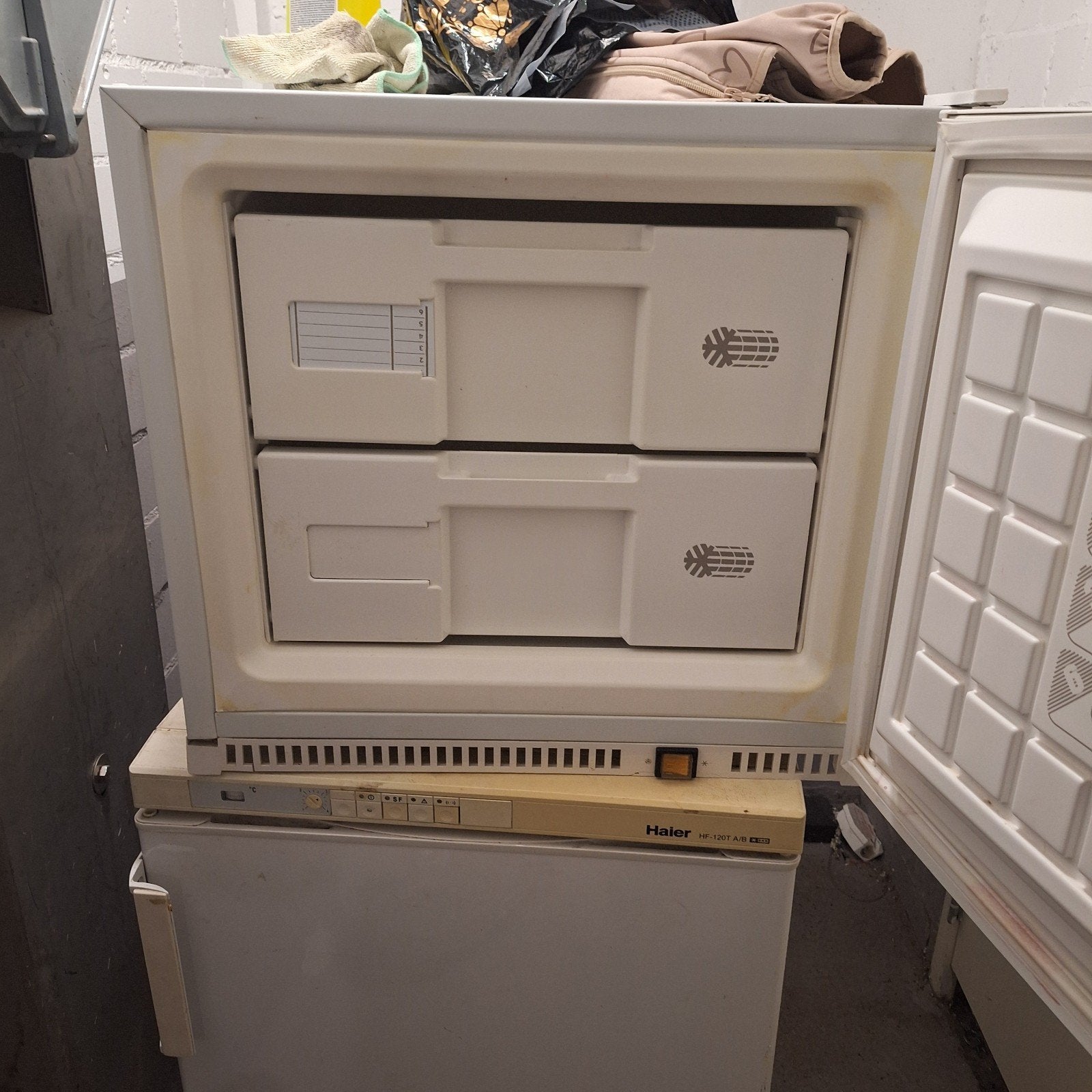 EDY mini vriezer met 2 lades - bezorging mogelijk, Ophalen of Verzenden, Gebruikt, 50 tot 75 cm