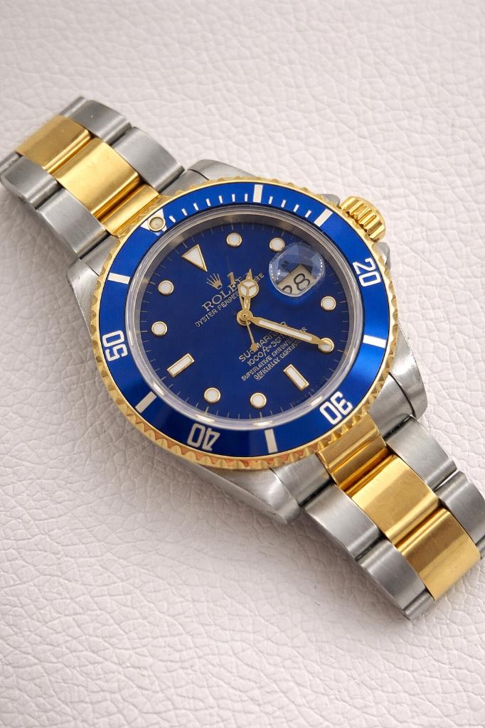 Rolex Submariner Date – Purple Dial – 16613 - Watch Only, Staal, Ophalen of Verzenden, Zo goed als nieuw, Rolex