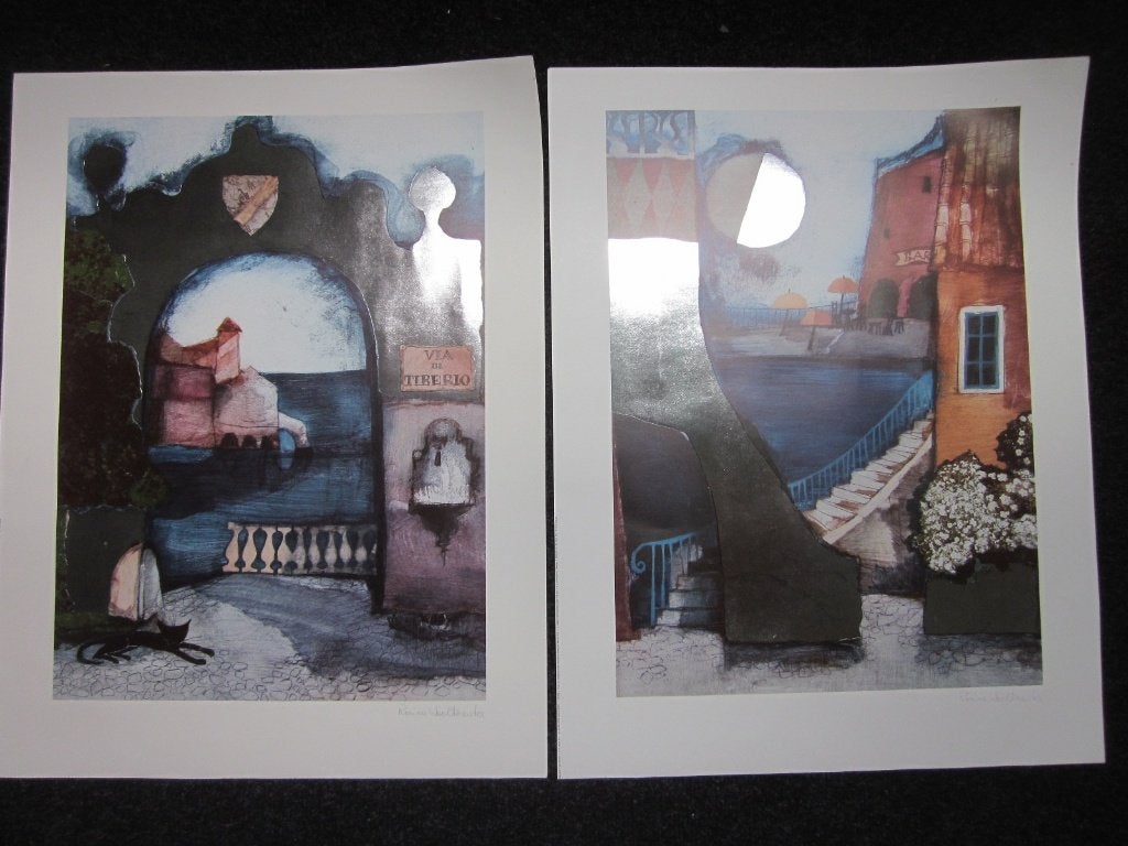 litho, Gesigneerd, Ophalen of Verzenden, Abstract, Lithografie