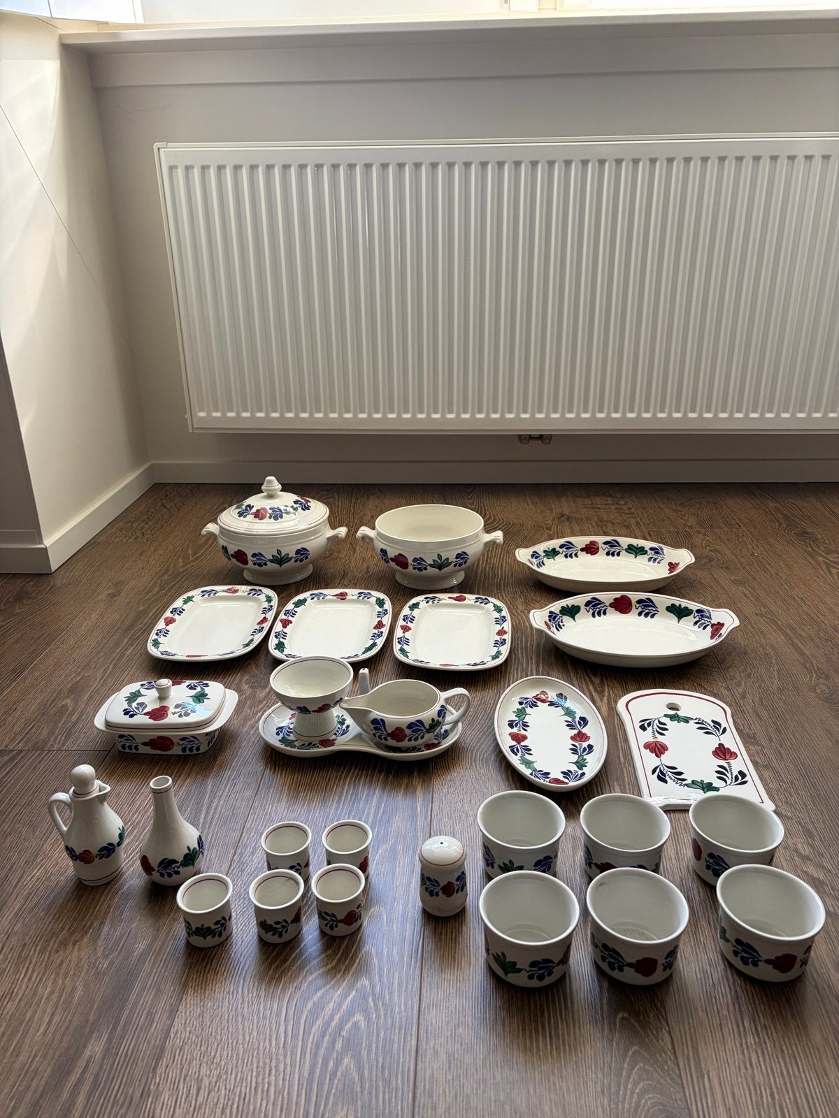 Groot Boerenbont servies, Ophalen, Gebruikt, Overige merken, Landelijk/Boerenbont