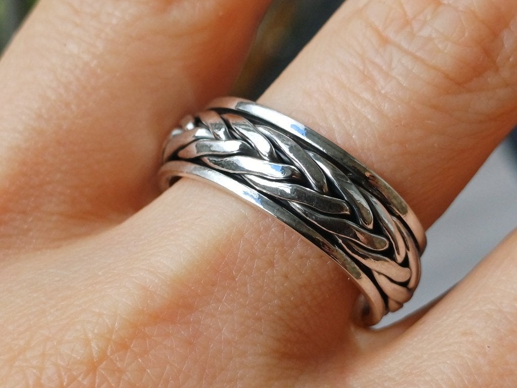 Vanoli 925 zilver draai spinning ring spinner maat 20,5 21,5, Vanoli, 20 of groter, Amsterdam, Nieuw