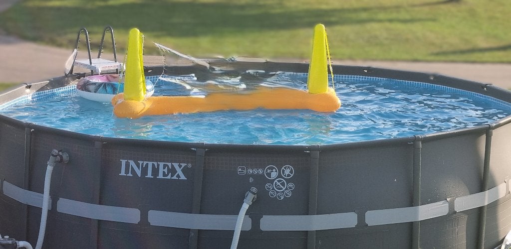 Intex Ultra XTR Frame zwembad, Tuin en Terras, Gebruikt, Rond, 300 cm of meer, Ophalen
