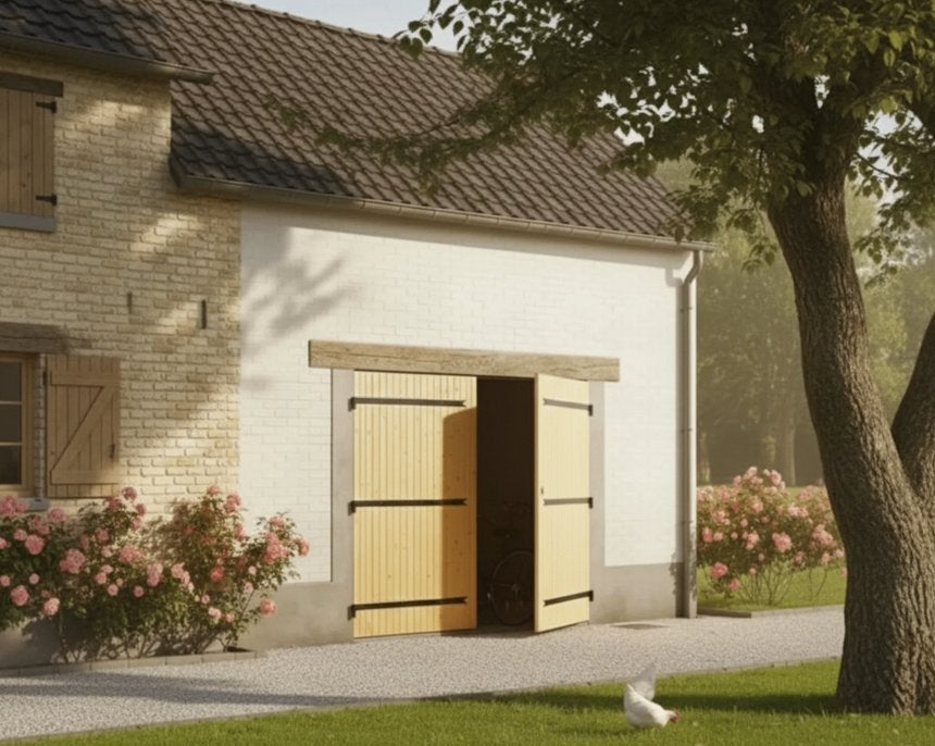 deur poort garagepoort, Doe-het-zelf en Verbouw, Ophalen, Gebruikt, 120 cm of meer, Binnendeur