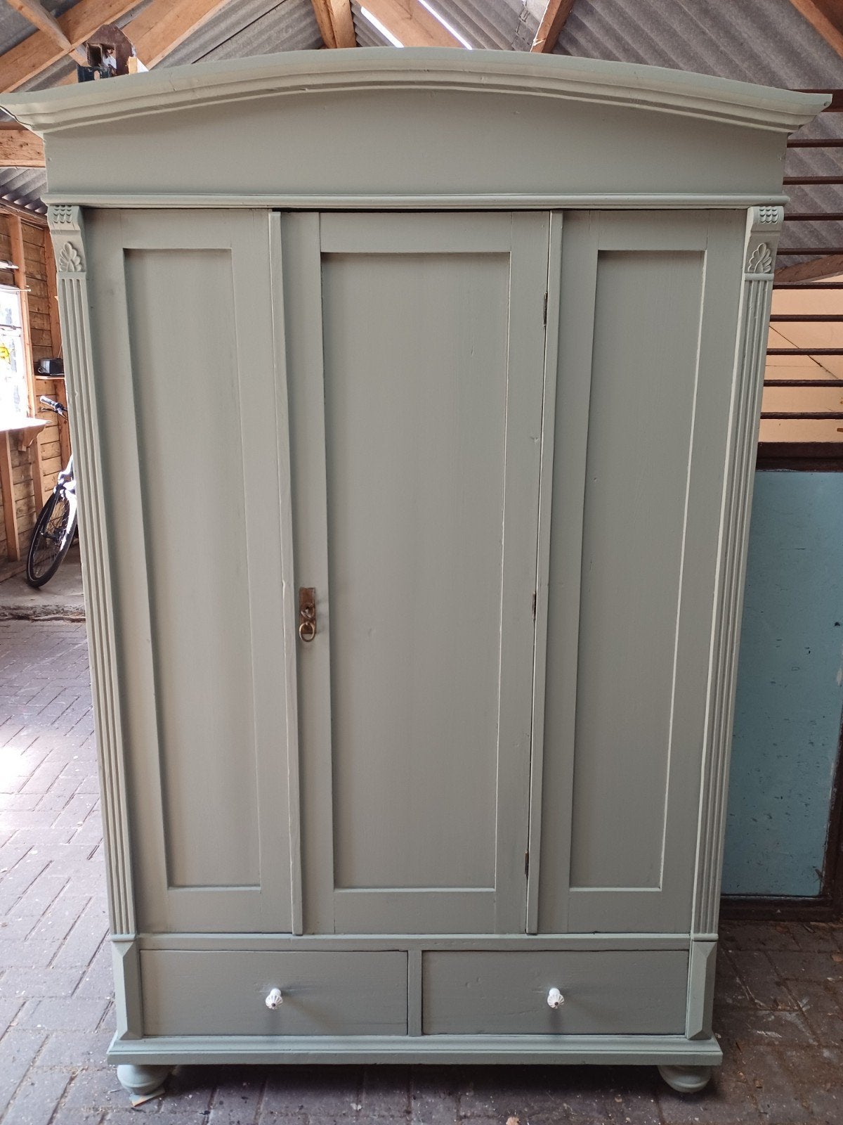 Antiek Brocante grenen Biedermeier meidenkast., Antiek en Kunst, Antiek | Meubels | Kasten, Ophalen