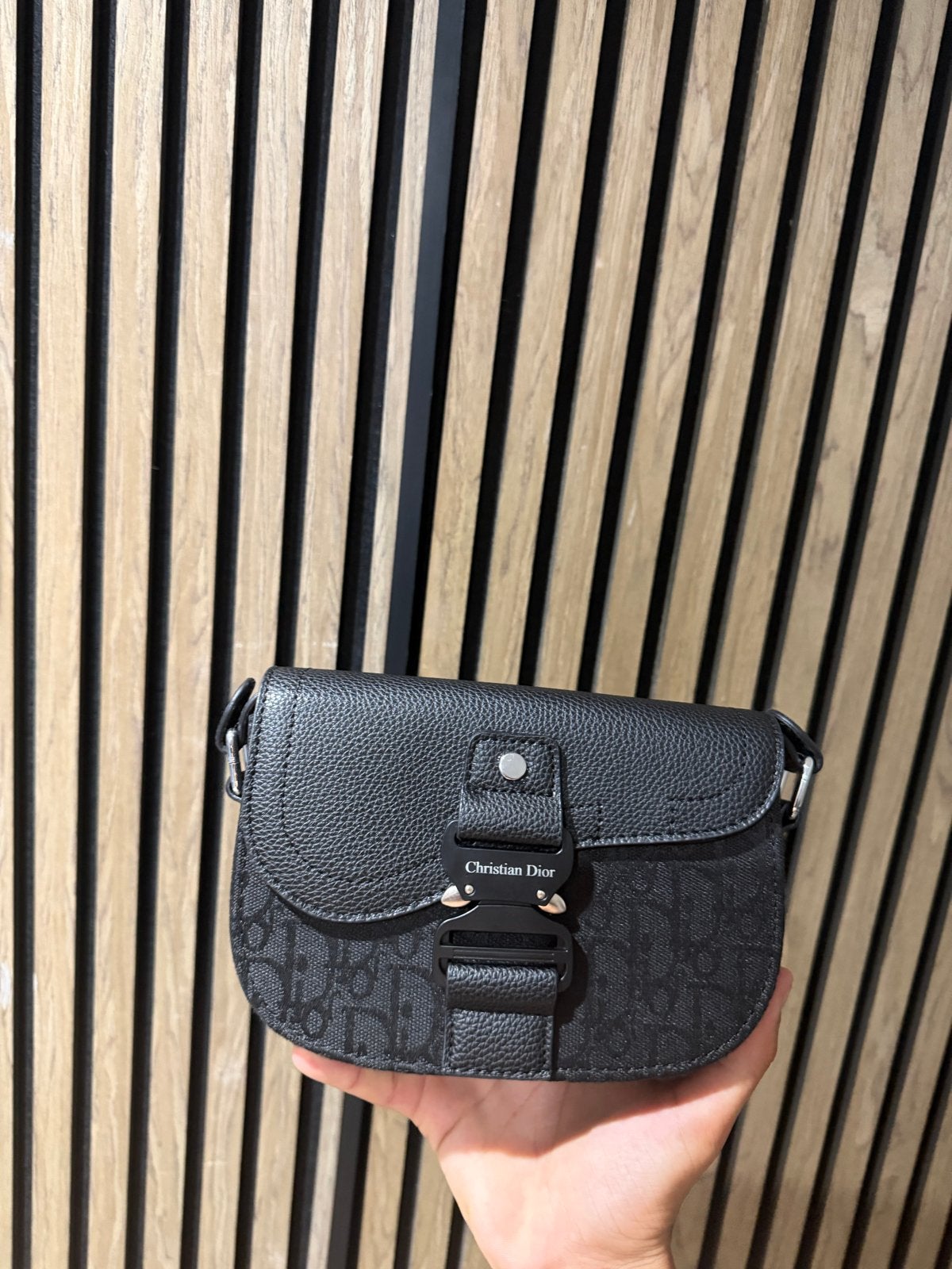 Dior Mini Saddle Bag Zwart - Nieuw in doos, Ophalen, Nieuw, Zwart, Schoudertasje