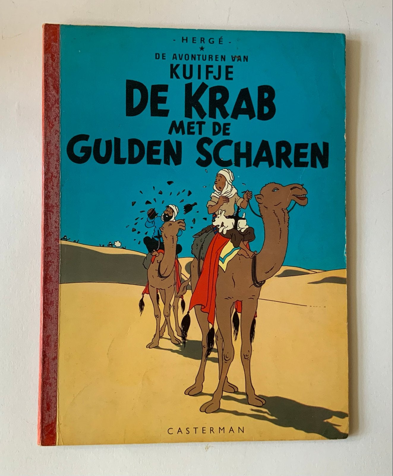 Kuifje: De Krab met de Gulden Scharen (Linnen rug), Eén stripboek, Ophalen of Verzenden, Gelezen