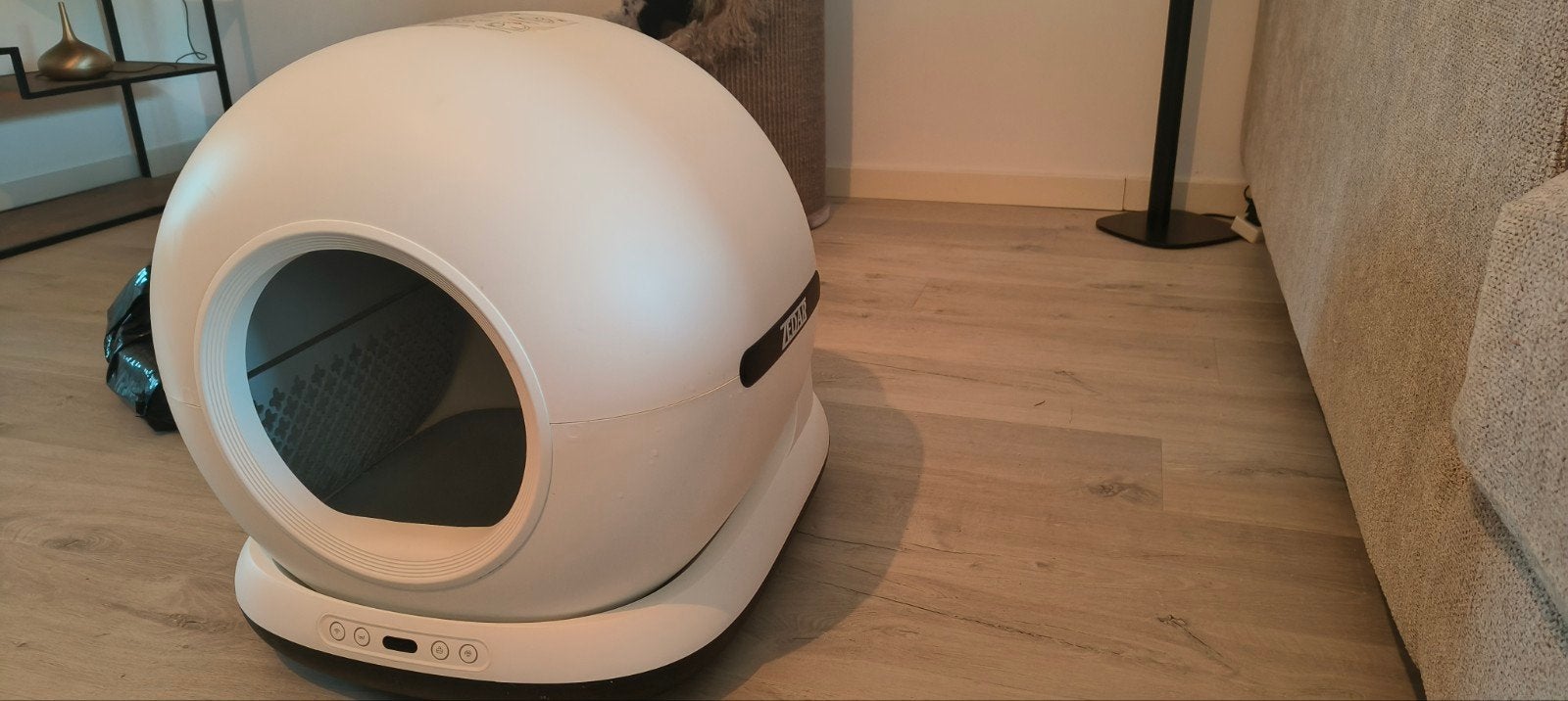 Zedar elektrische kattenbak, Ophalen of Verzenden, Zelfreinigend, Zo goed als nieuw, Open