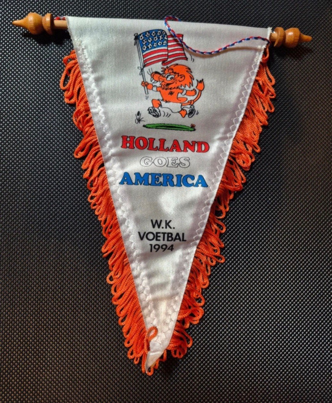 WK Voetbal 1994 Vaantje - Holland Goes America, Verzenden, Gebruikt, Overige sporten, Vaantje of Sjaal