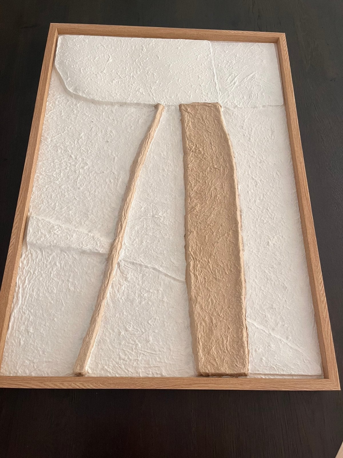Schilderij eiken lijst 50x70cm, Ophalen