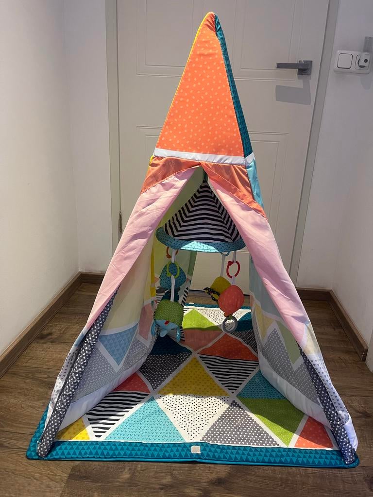 Kleurrijke baby speeltent met speeltjes, Ophalen, Zo goed als nieuw