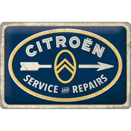 Citroen service repairs relief reclamebord van metaal deco, Verzamelen, Automerken, Motoren en Formule 1, Nieuw, Auto's, Ophalen of Verzenden