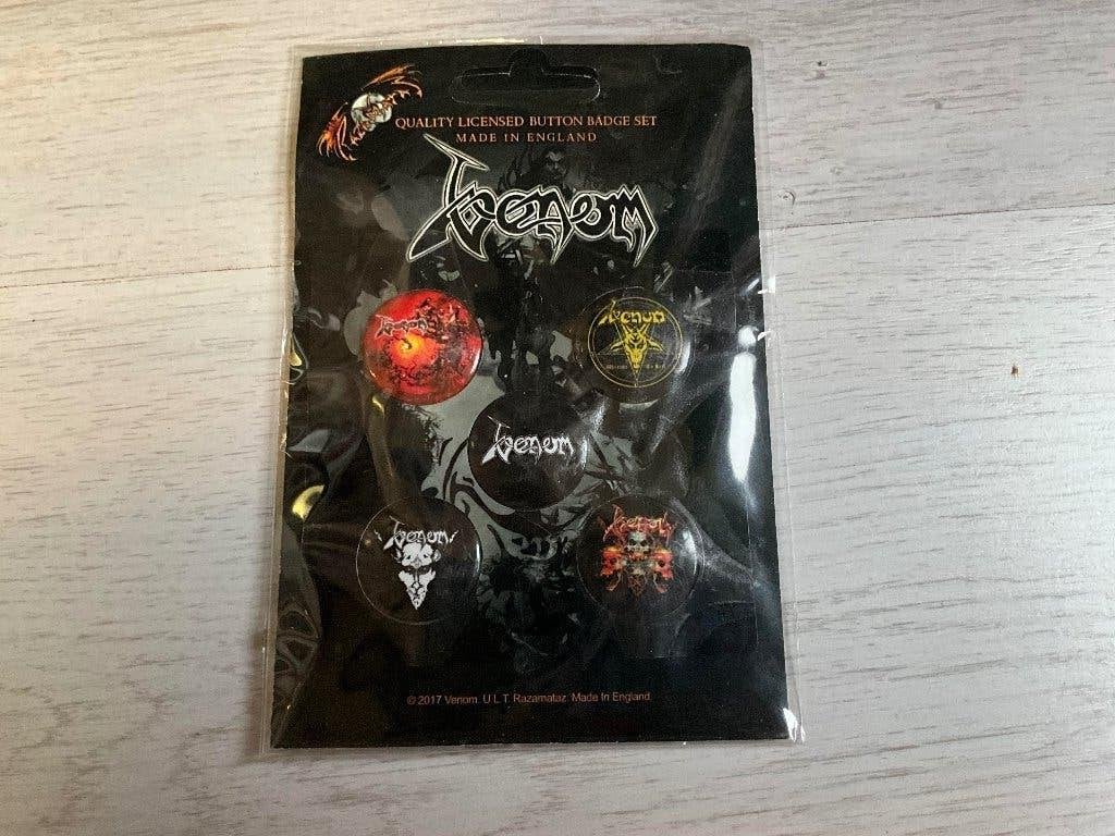 Mix buttonset van Venom 5 stuks nieuw, Nieuw, Ophalen of Verzenden, Mix buttonset van Venom 5 stuks nieuw, Emmen