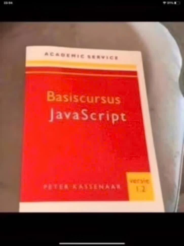 BASISCURSUS JAVASCRIPT, Boeken, Verzenden