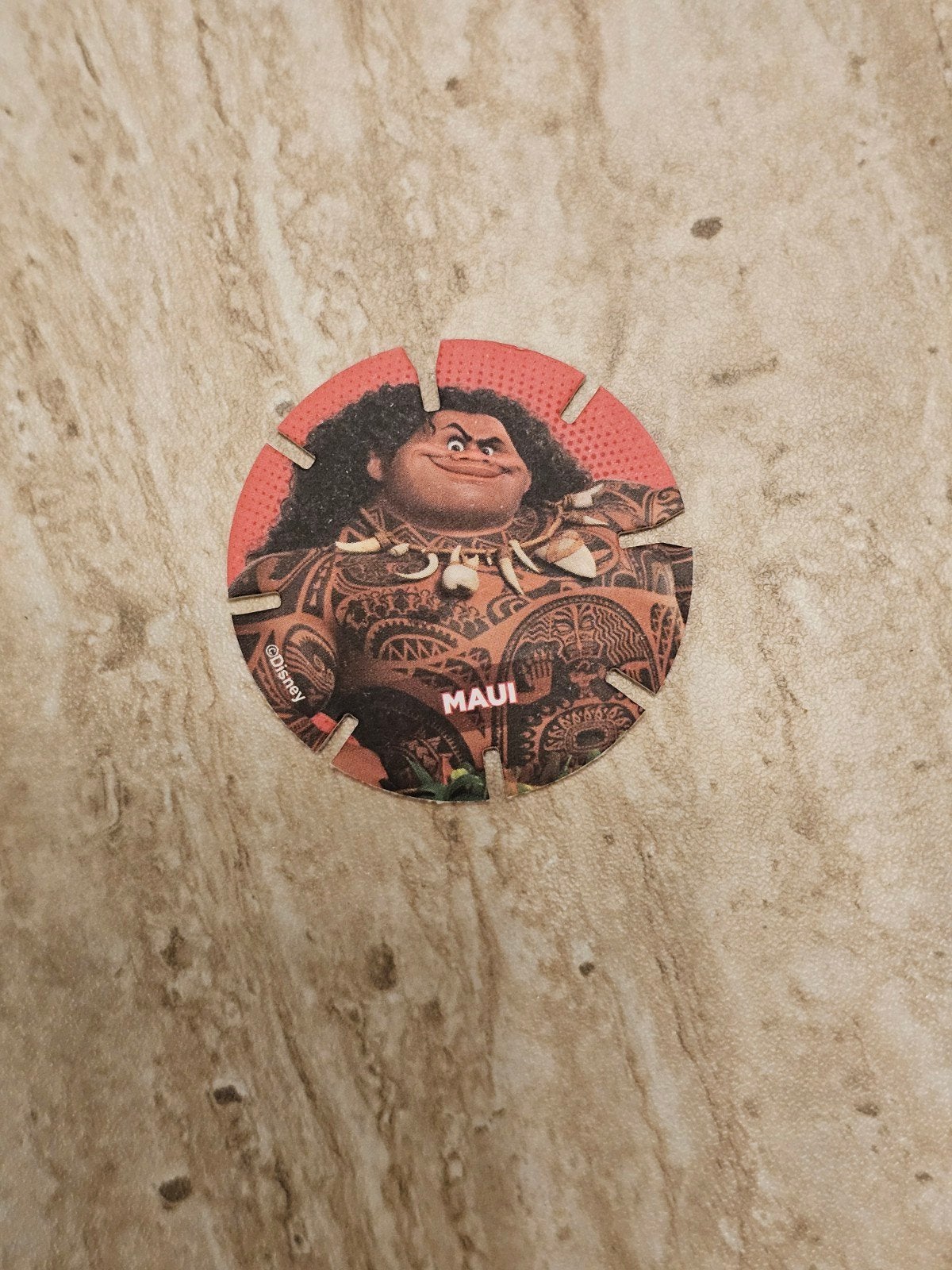 Disney Diskeyz Albert Heijn - Maui (Vaiana), Ophalen of Verzenden, Overige figuren, Nieuw, Plaatje of Poster