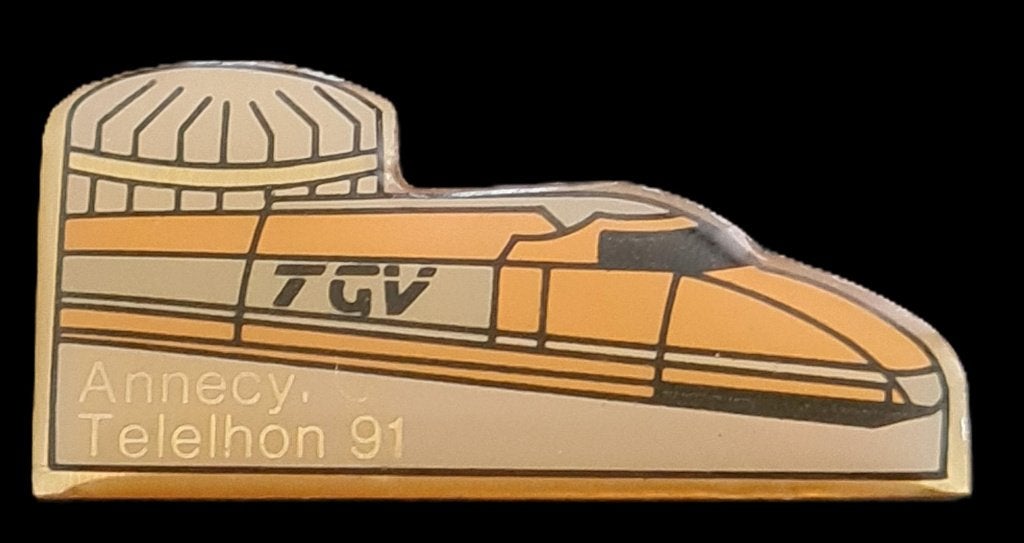 TGV Annecy, Telehon 91 pin, Verzenden, Nieuw, Transport, Speldje of Pin